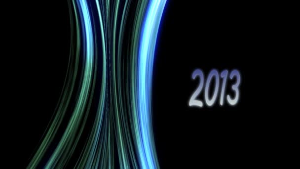 New year 2013, overflow lines. - Footage, Video