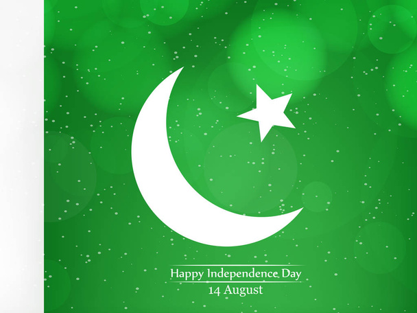 ilustrace pákistánského dne nezávislosti na pozadí 14. srpna - Vektor, obrázek