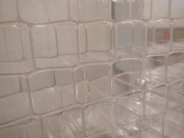 light semitransparent plastic membrane texture - Fotoğraf, Görsel
