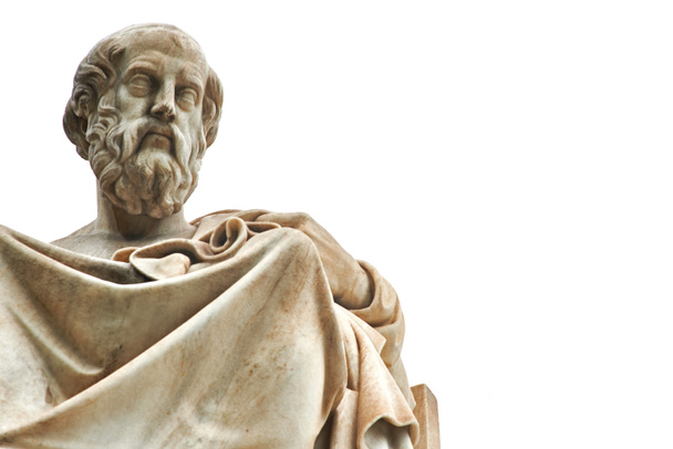 Platón Athénben szobra. - Fotó, kép