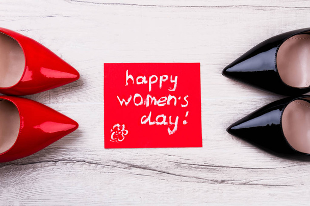 Tarjeta de felicitación Happy Womens Day
. - Foto, imagen