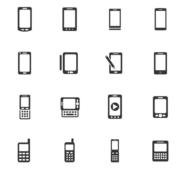 phone icon set - Vector, Image