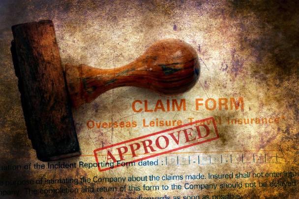 Claim form - approved grunge concept - Photo, Image