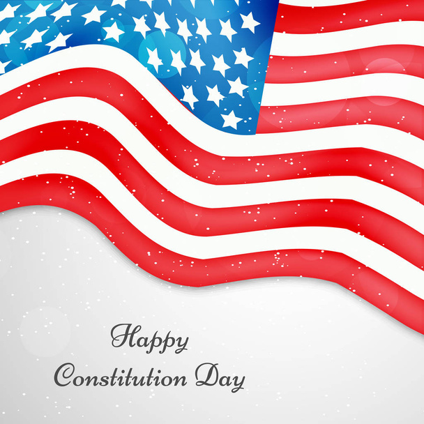 米国憲法記念日の要素の例 - ベクター画像