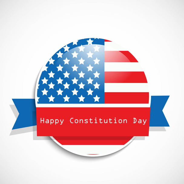 米国憲法記念日の要素の例 - ベクター画像