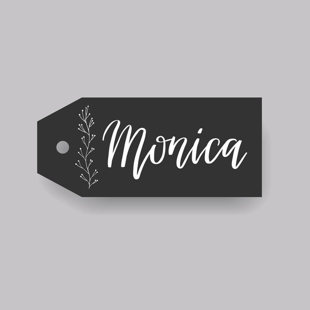 Monica  female first name - Вектор,изображение