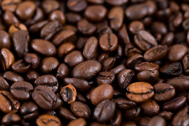 Gebrande koffieboon textuur - Foto, afbeelding