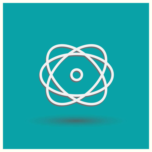 Atom icon. Web vector style. - Vector, Image