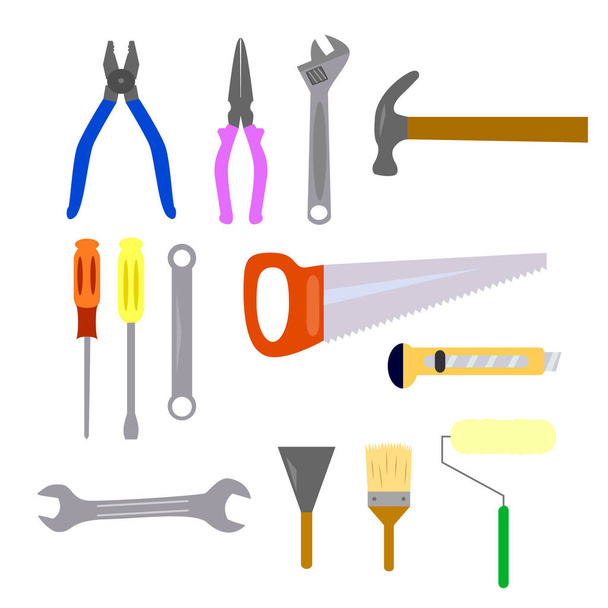 Ensemble d'icônes outils de réparation et de construction
. - Vecteur, image