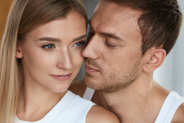 Beauty. Beautiful Couple, Man And Woman In Love Portrait - Photo, image