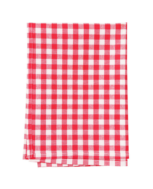 red and white tea towel - Photo, Image