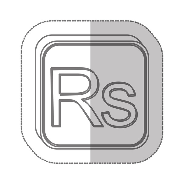 rupee currency symbol icon - Vector, Image
