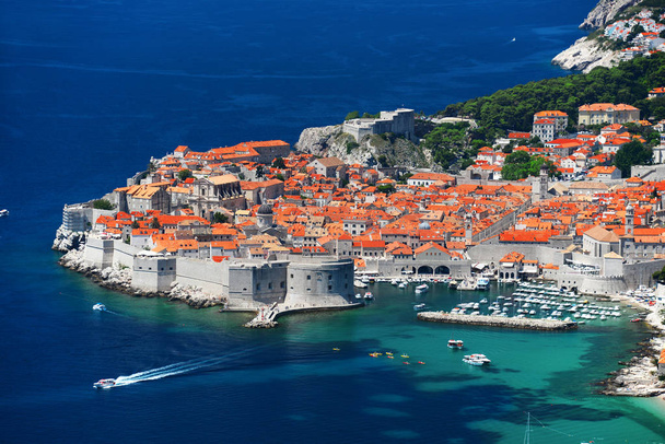 Luftaufnahme von Dubrovnik, Kroatien - Foto, Bild