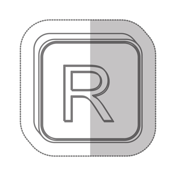 rand currency symbol icon - Vector, Image