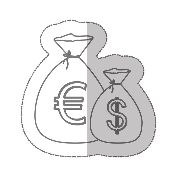 значок символу євро і долара
 - Вектор, зображення