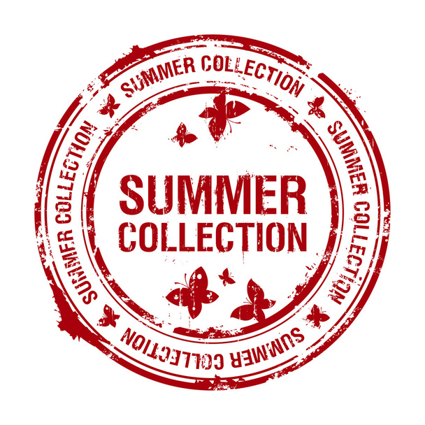 summer collection stamp - Vector, afbeelding
