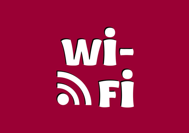 WiFi eenvoudige pictogram - Vector, afbeelding