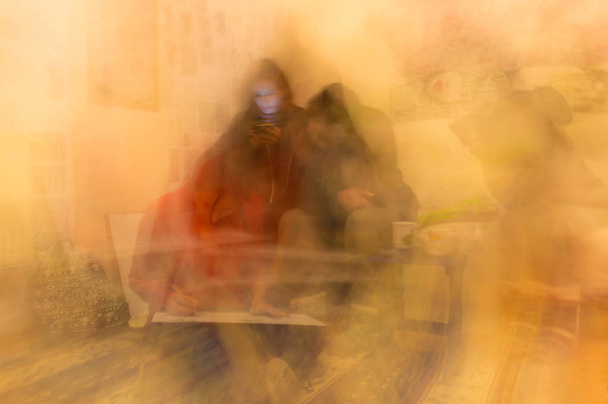 Blurred abstract view of young women faces - Fotografie, Obrázek