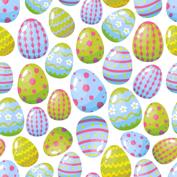 Seamless pattern with easter eggs - Wektor, obraz