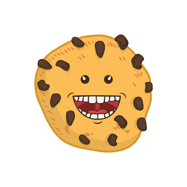 Cookie-k vicces rajzfilm - Vektor, kép