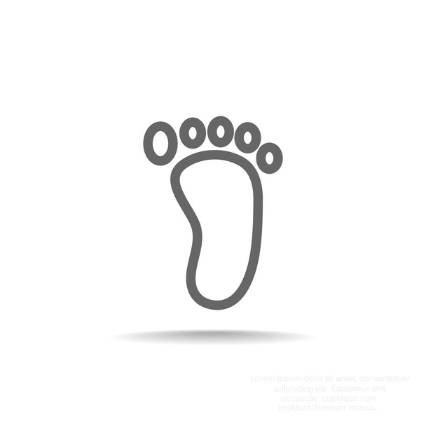 Foot web icon - Vector, Image