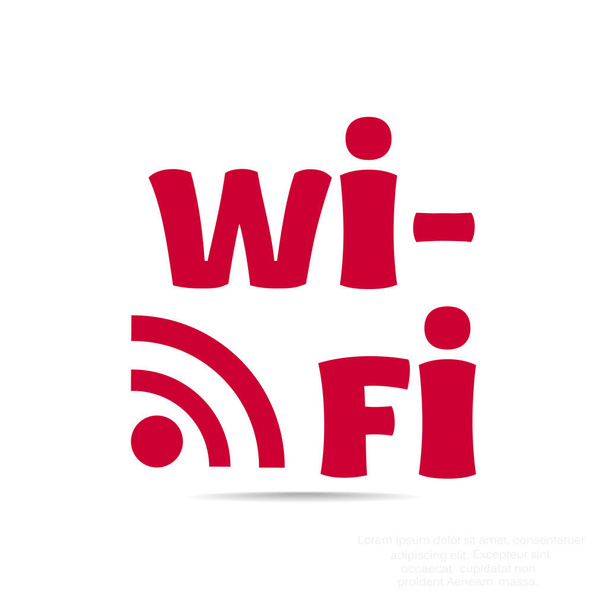 Wifi einfaches Symbol - Vektor, Bild
