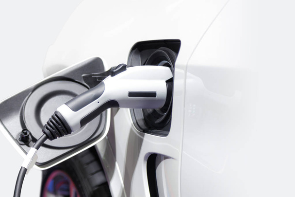 Charging an electric car, Future of transportation - Zdjęcie, obraz