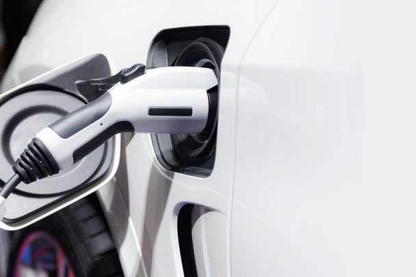 Charging an electric car, Future of transportation - Foto, immagini