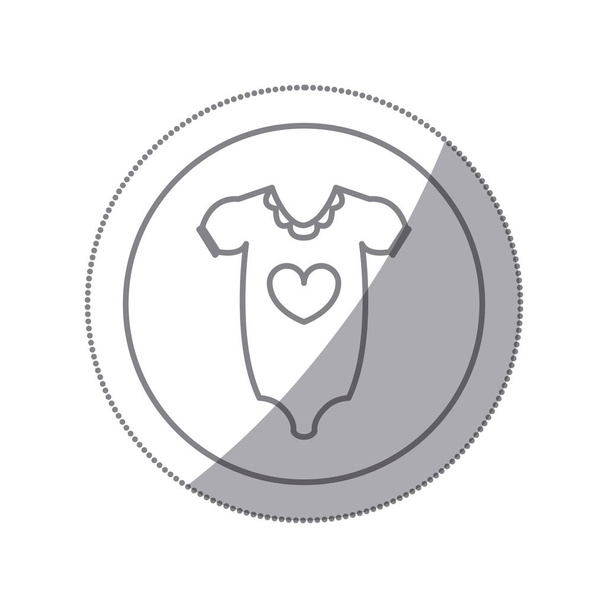 cloth baby icon image - Vector, Image