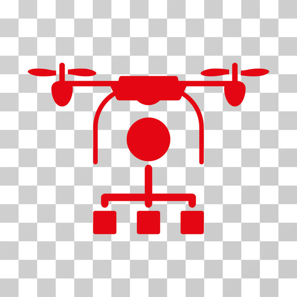 Drone Distribution Vector Icon - Vektor, Bild