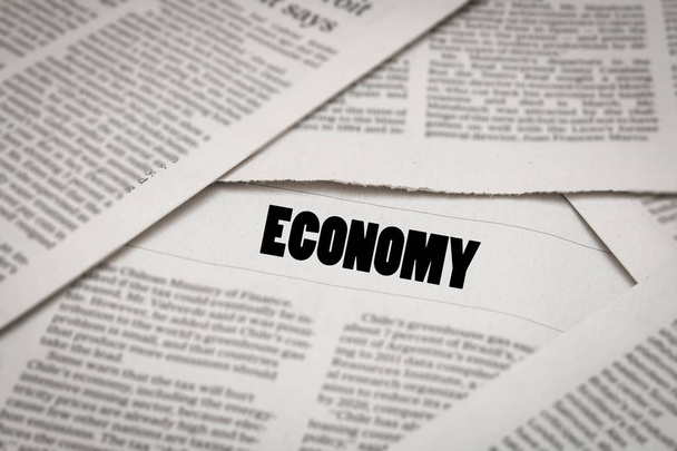 economy headline on newspaper  - Photo, Image