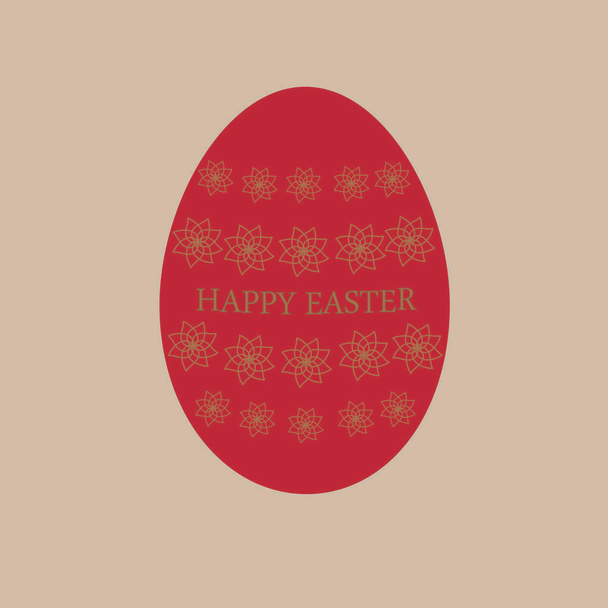 Easter egg red2 - Vettoriali, immagini
