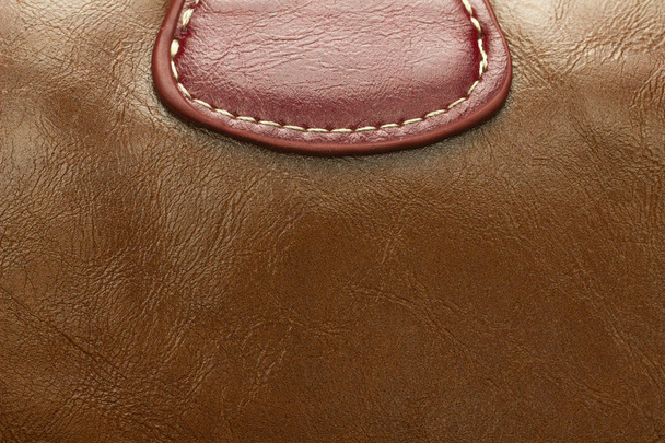 bolso marrón textura de cuero fondo
 - Foto, Imagen