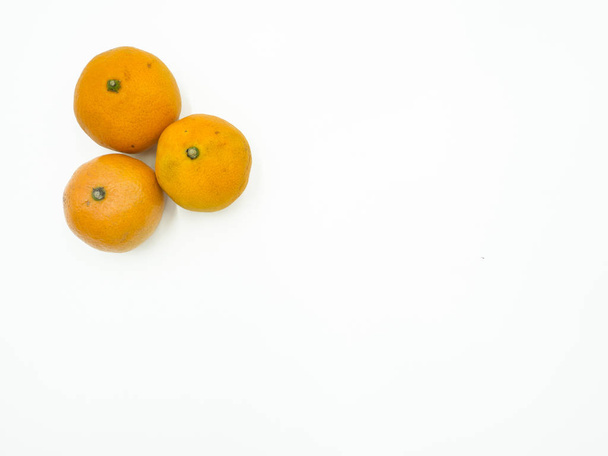 Orange on isolated white background - 写真・画像