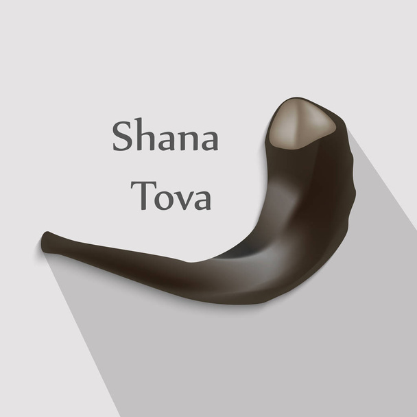 ilustração de Ano Novo judaico Shanah Tovah fundo
 - Vetor, Imagem