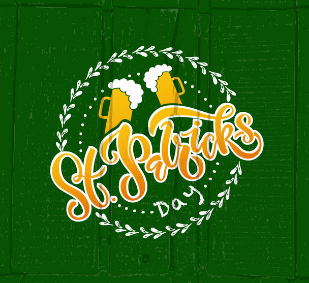 St.Patrick's Day lettering design - Vettoriali, immagini
