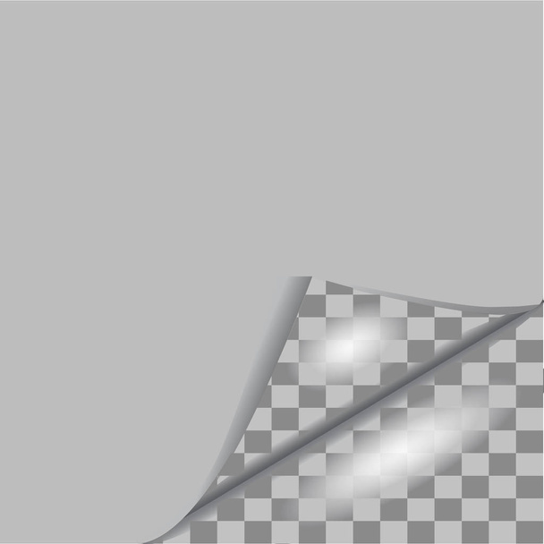 Seitenrollen mit Schatten - Vektor, Bild