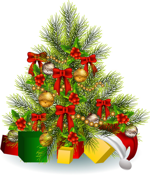 Decoración del árbol de Navidad
 - Vector, imagen