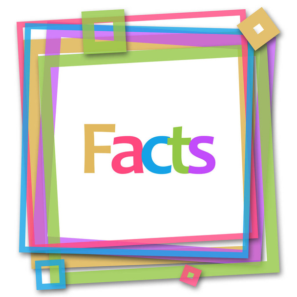Kolorowe ramki fakty  - Zdjęcie, obraz