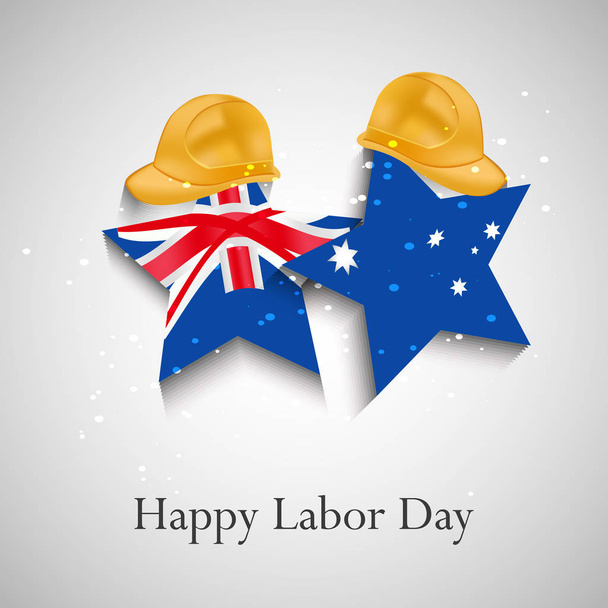ilustracja z Australii Labor Day tło - Wektor, obraz