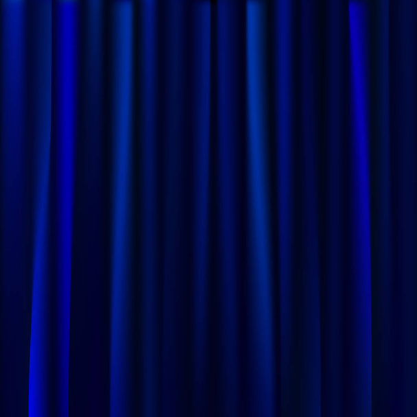 Fondo cortinas azules. Ilustración vectorial
 - Vector, Imagen