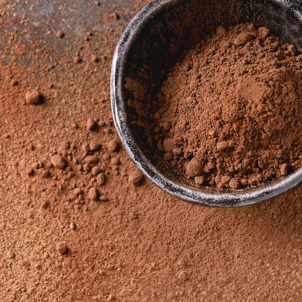 Cocoa powder as background - Photo, Image