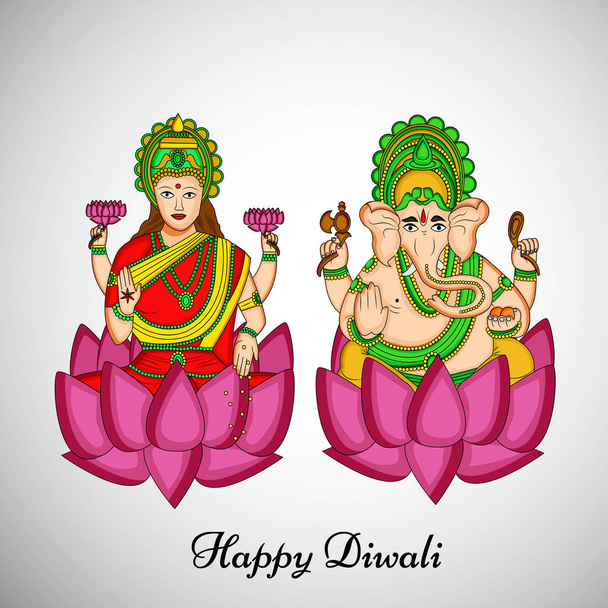 ilustração de hindu festival Diwali fundo
 - Vetor, Imagem