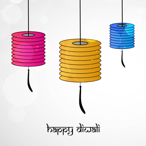 ilustración del festival hindú Diwali fondo
 - Vector, Imagen