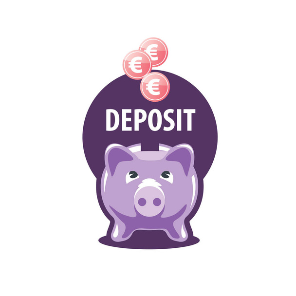 vector logo piggy bank - Vector, Image
