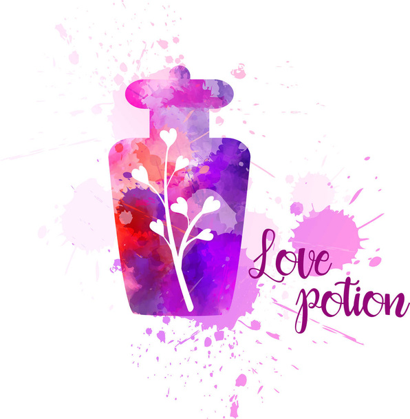 Love potion bottle - Vector, Image