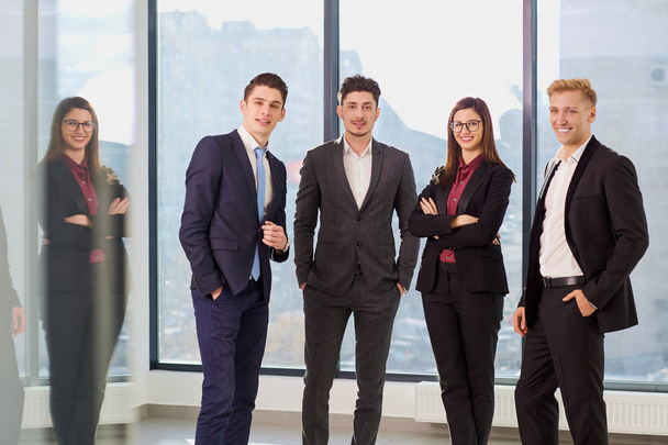 Portrait of a group of businesspeople. Business team in an offic - Фото, изображение