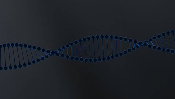 ADN en fondo de color y varios materiales, ilustración de renderizado 3d
 - Foto, Imagen