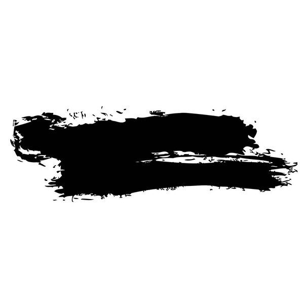 Черная краска мазка - Вектор,изображение