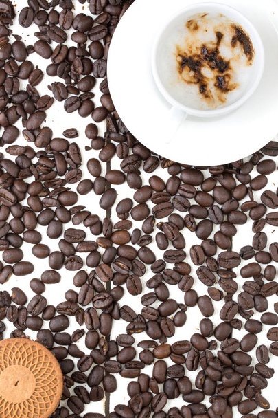 Kávé és keksz háttér - Fotó, kép